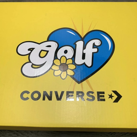 Converse Golf Wang Chuck 70 High Top Tri Panel Red Blue Yellow Multi Size - Picture 7 of 7